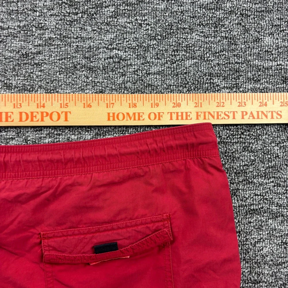 Y2K 2000s Nautica Surf 7 Inch Red Board Shorts Red‎ Size XL